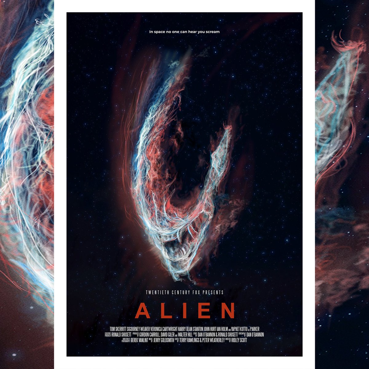 On sale now! Grab your limited edition Alien poster available in 2 sizes: A3 and A2 (150 of each size) philshellycreative.myshopify.com/collections/all #alien