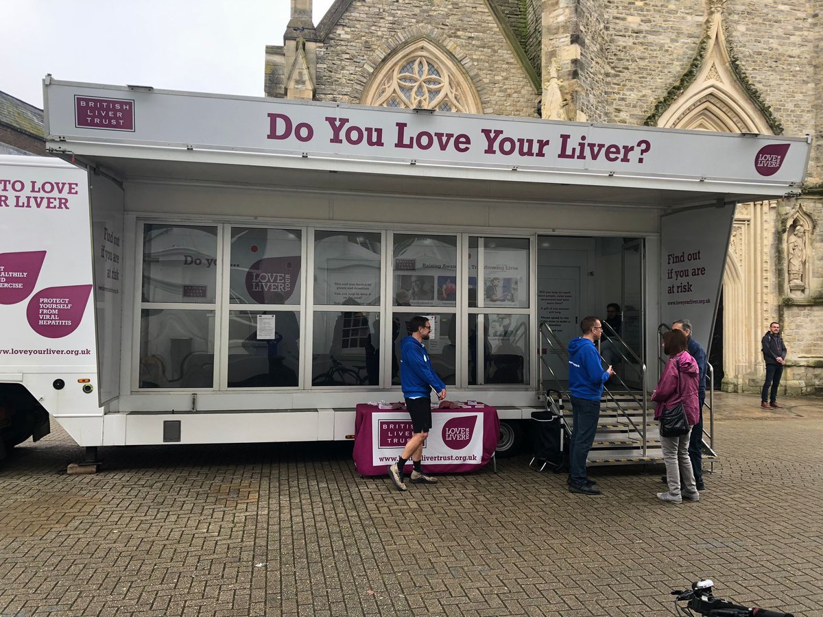 Another great day at our #LoveYourLiver roadshow. Today we were in Newport (Isle of Wight), where 96 members of the public took the opportunity to have a free #liver scan. Find out more about our roadshow and upcoming dates: britishlivertrust.org.uk/information-an…