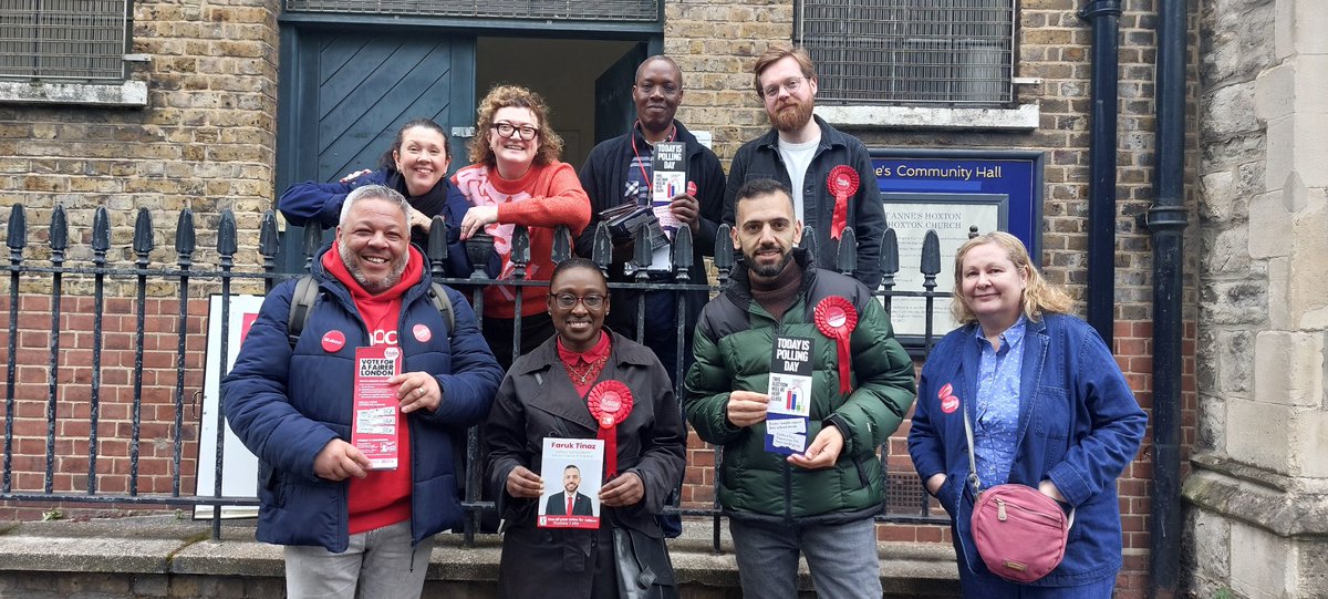 Joined @WeLoveHandS & @AnnaSLynch with @LaudatLee for our candidate for Cllr @FarukDalTinaz & @SadiqKhan for Mayor of London. Remember you need photo ID to vote. #VoteSadiq #VoteFaruk #Sem