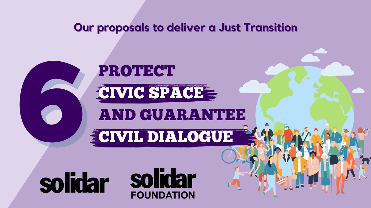 🎯 Civil society organisations are crucial in representing and fighting for people's rights and interests! Let's work for a fairer and more inclusive Europe for all⚖️👥 📢Read our Manifesto for the #EUElections2024! 👉solidar.org/campaign/solid…