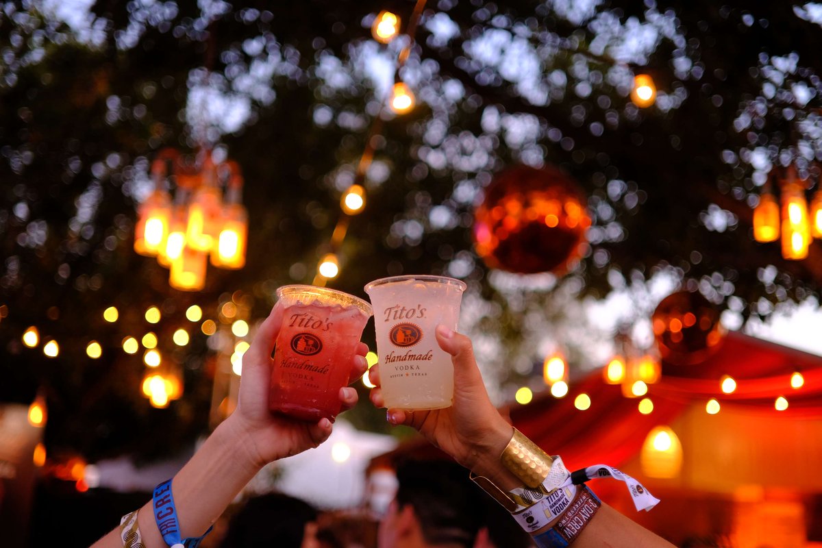 Raise a glass to our favorite city with everyone’s favorite festival spirit. Here’s to our sponsor @TitosVodka, here’s to CCMF 2024! 😍 🥂