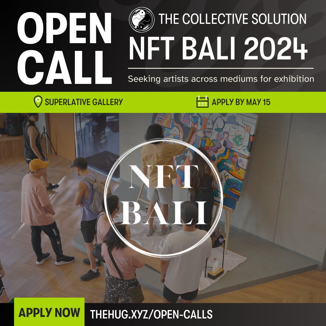 🇮🇩 Open Call for NFT Bali The @collective_eth is seeking artists for The Soul's Palette exhibition during NFT Bali at Indonesia's leading digital gallery @sssgallery. 🐰 Tag a friend who should apply 🎨 Submissions open through May 15 ⬇️ Read details & apply below