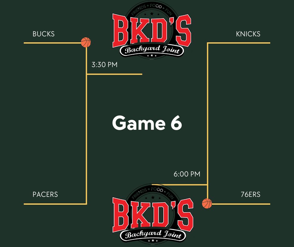 Game 6 tonight! Will the Knicks and Bucks take it all? Find out here at BKDs while sipping on one of your half priced domestic beers!

#BKDsChandler #chandler #gilbert #game6 #nba #whowillwin