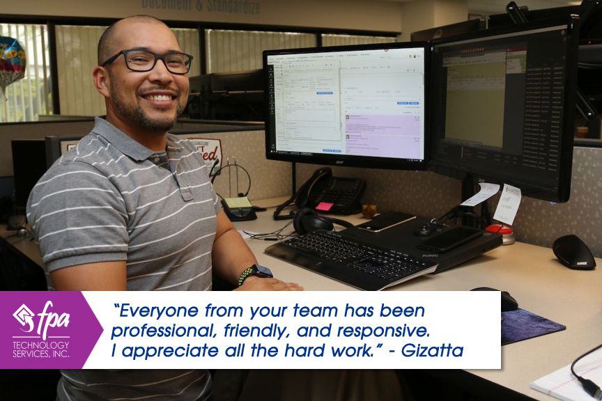 FPA Core Value #1: 'Take Care of the Client'. Way to go Henry! #msp #ITservicesLA #greatservice