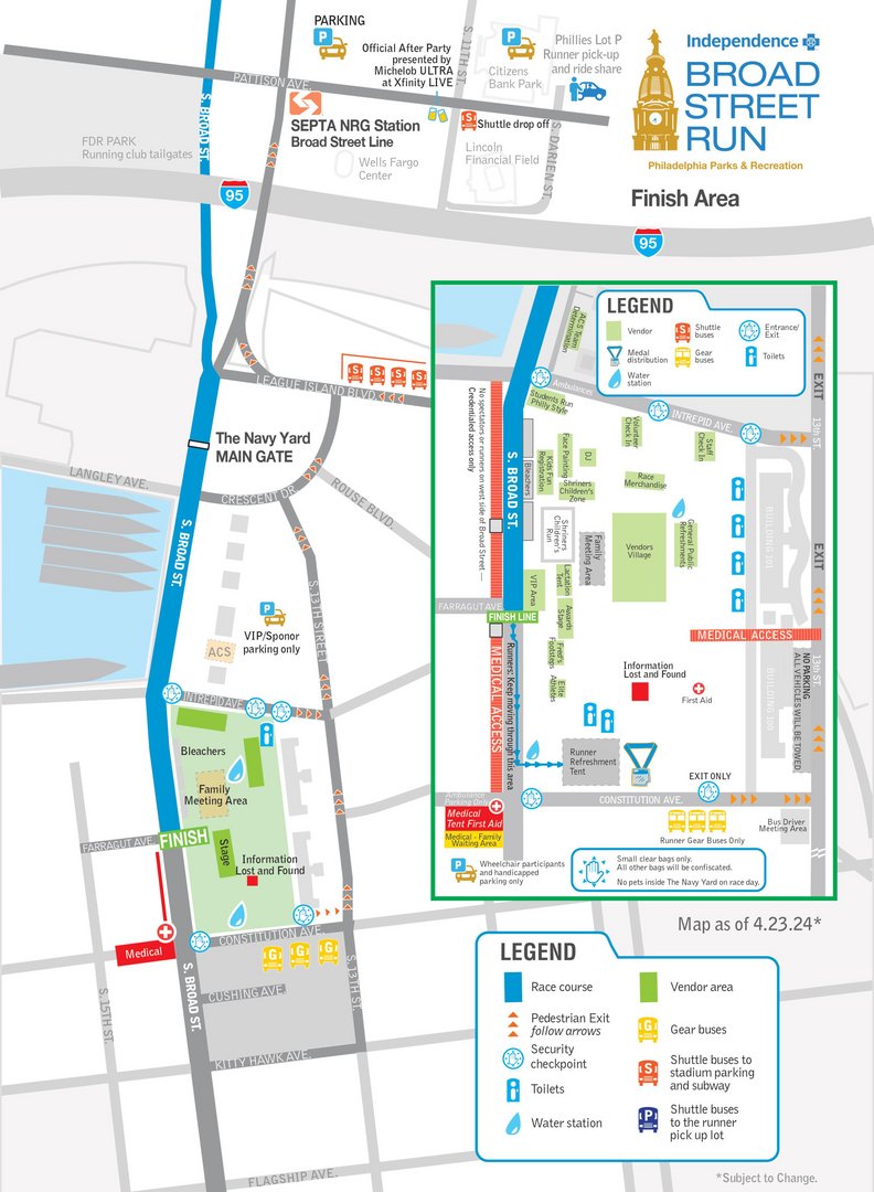 Hey running legends, meet the @IBX Broad Street Run map legend. The official race guide is HERE! 📍 Find your way to the full layout on our site: bit.ly/3UGO0WL #IBXBSR24