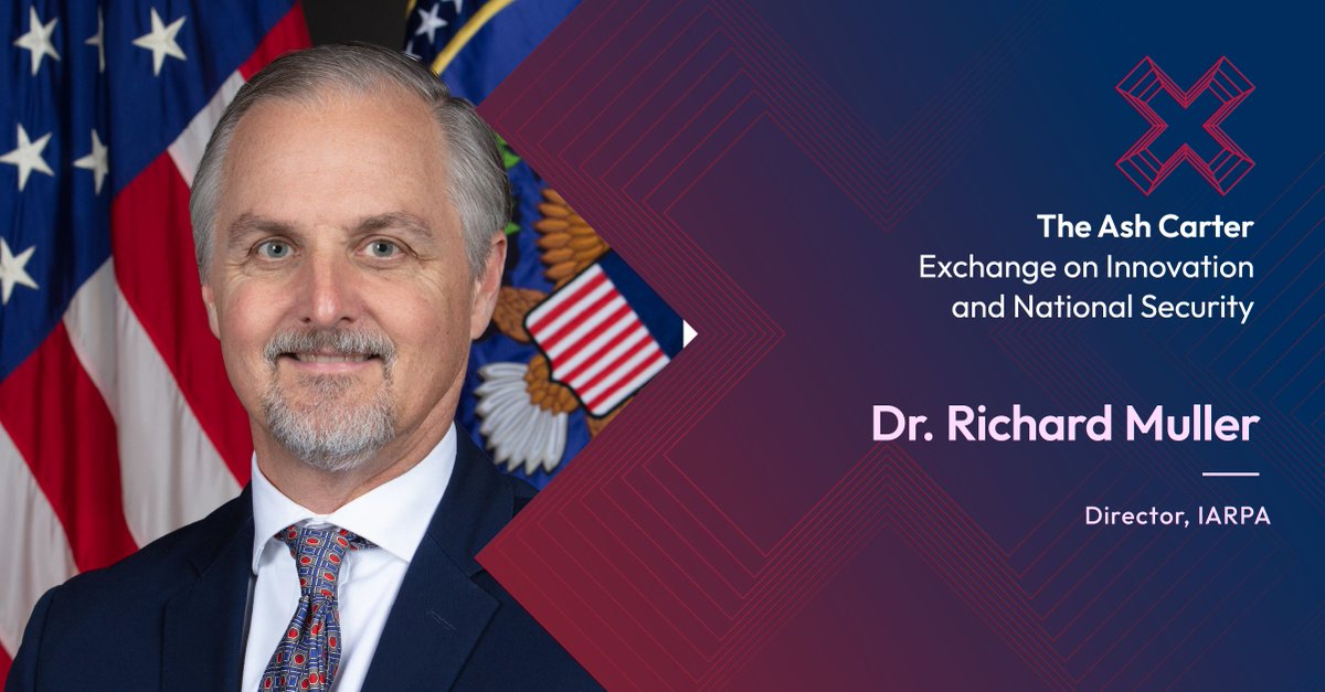 Excited to unveil our latest speaker for the Ash Carter Exchange - Dr. Richard Muller, Director of @IARPAnews! Learn more at bit.ly/4d5Kdt7 #CarterExchange24 #SCSPTech #EmergingTech