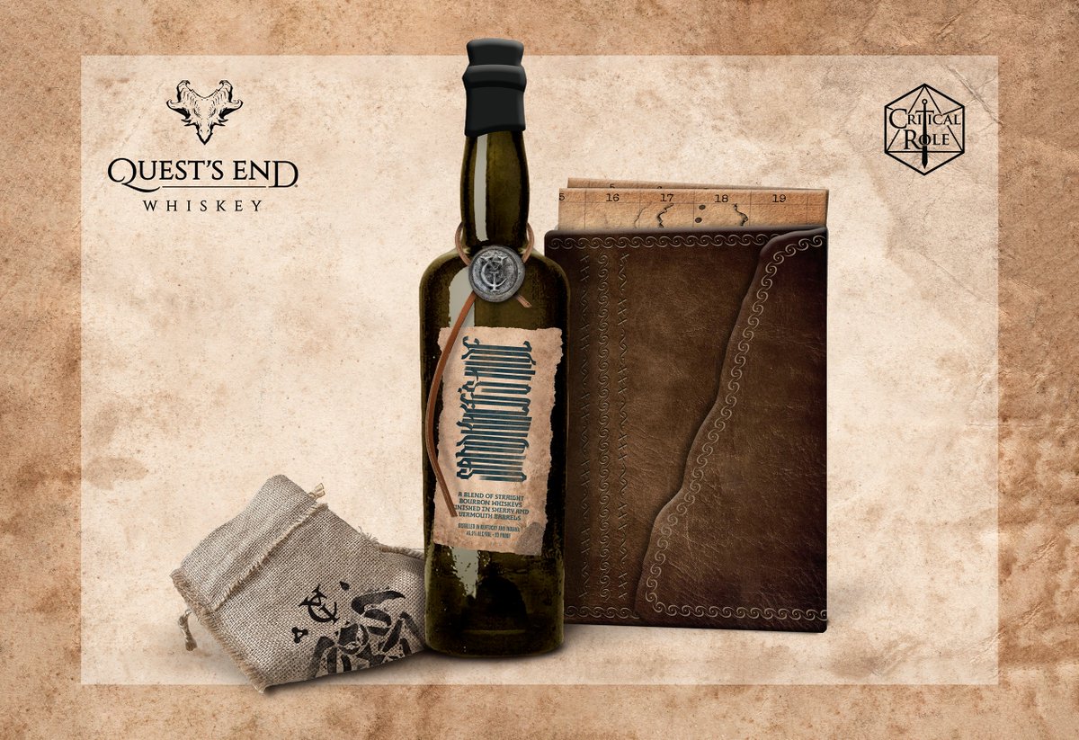 ⚔️ LEGENDARY LIBATIONS 🥃 Raise a glass of Sandkheg’s Hide and celebrate our premiere whiskey collaboration with our pals at @QuestsEndWsky, now available with a 'found' journal, maker's coin, and more - order yours before Grog gets it first! ➡️ sandkhegshide.com