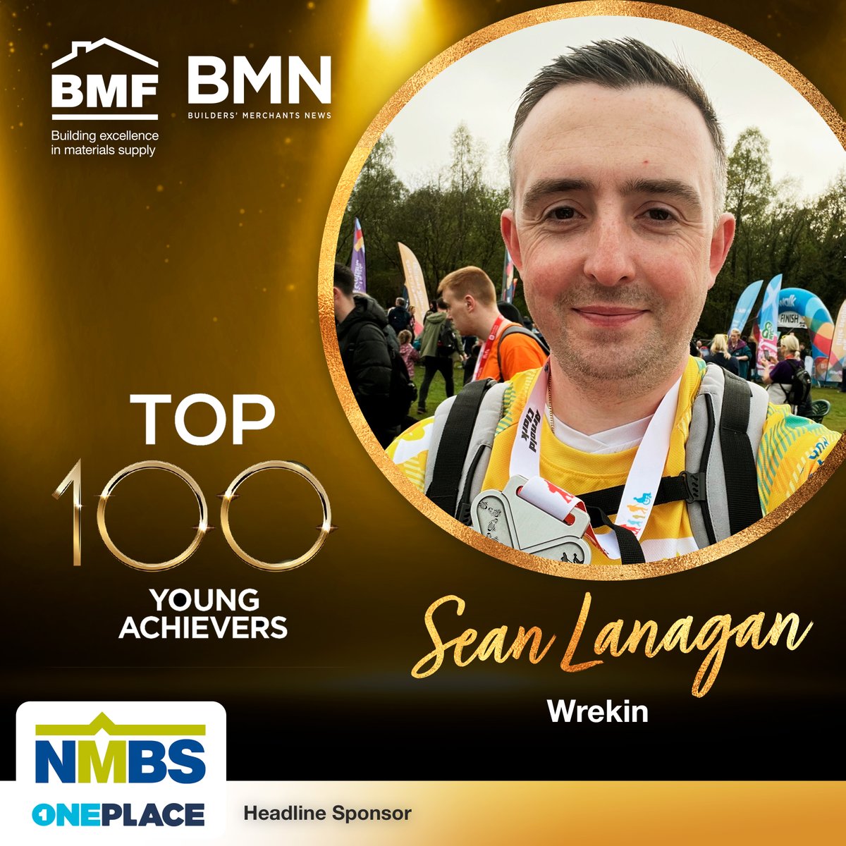 Our next BMF and @BMerchantsNews Top 100 Young Achievers Sean Lanagan, National Sales Manager at Wrekin. Our Top 100 Supplier Influencer nominees are kindly sponsored by our head sponsor, @NationalMerch. #Top100YoungAchiever