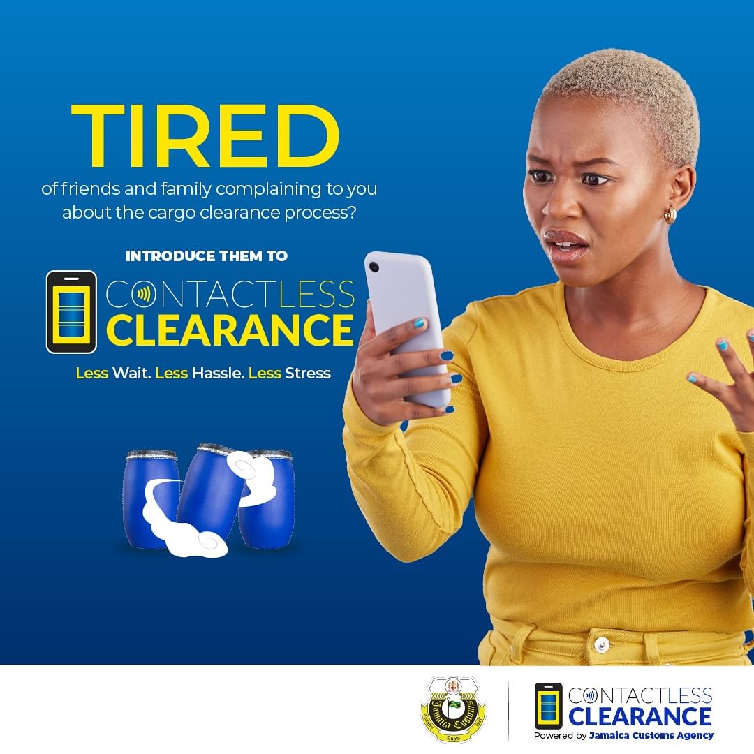 Experience hassle-free clearance of your barrel and other less than container load cargo with Jamaica Customs’ Contactless Clearance Process! Spread the word to your loved ones and friends for a smoother, safer, and quicker way to get your goods at the port.