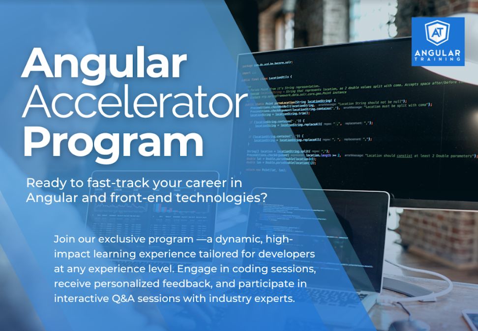 AlainChautard's tweet image. Are you tired of video courses? How about learning through exercises and getting feedback from an Angular Expert? That&apos;s exactly what the Angular Accelerator program is about! buff.ly/4bcsMW3  #angular #workshop #accelerator