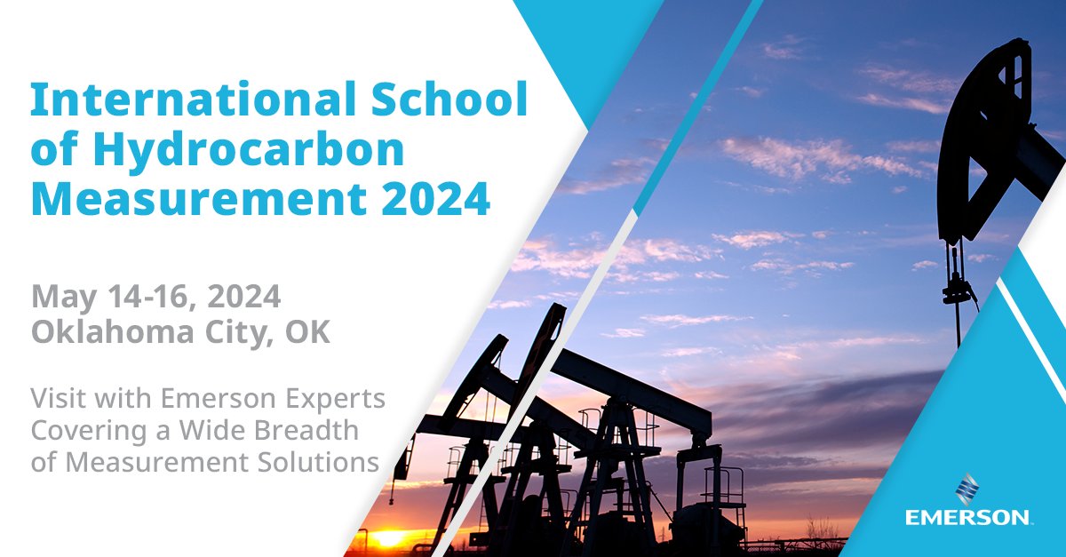 Rosemount_News's tweet image. Join us May 14-16 at the 2024 International School of Hydrocarbon Measurement 2024. Talk with Emerson measurement experts and learn best practices and application solutions.

Register for ISHM here &amp;gt;&amp;gt; emr.as/fNWC50RlUOn

#emerson #emersonautomationsolutions #2024ISHM