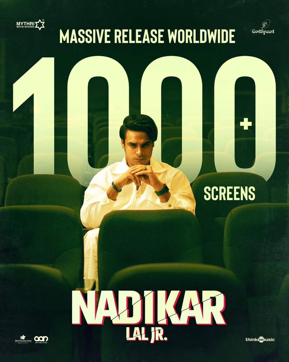 Biggest Ever Release for #Tovino 💥💥 #Nadikar Releasing in More than 1000 Screens Worldwide 😎❤️❤️