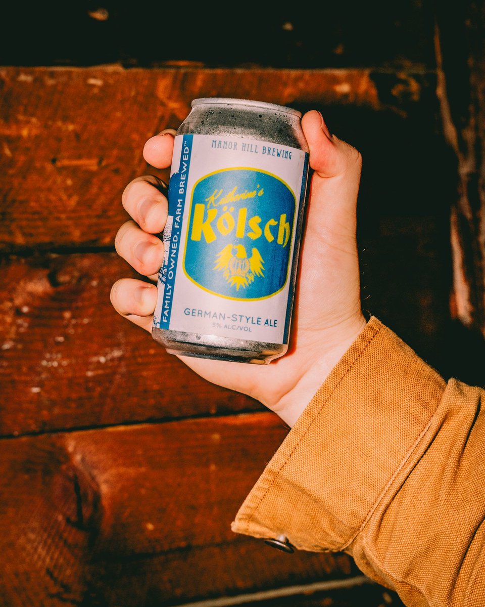 🚨New seasonal beer alert🚨
Katherine's Kolsch from Manor Hill Brewing is a german-style golden ale that is perfectly crisp and refreshing on a warm day!