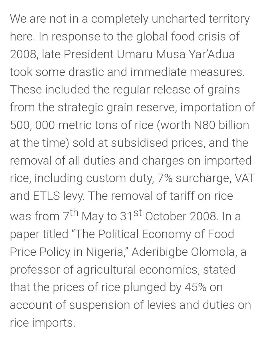 Waziri Adio on Yar'Adua's response to sparing food prices. Compare it to the non-chalance now. Whe world moving forward, Nigeria going in the other direction.
