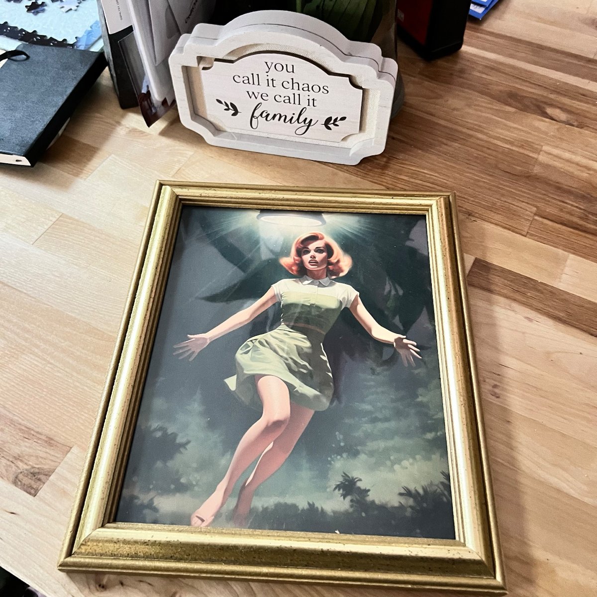 Who’s going to stop by the Kinderhook Library May 25th? There will be a paranormal event with vendors and presenters. repurposed vintage frame 
.
#rogue518 #roguesalvage #roguesalvagegifts #aliens #alienabduction #aliensarereal #paranormal