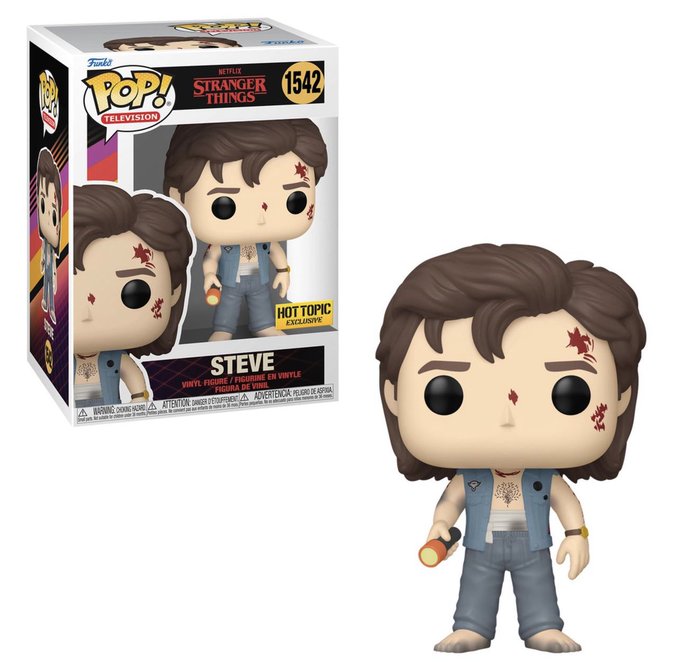 Hot Topic exclusive Steve (Battle Damaged) now available for preorder! #Funko #StrangerThings #ad 

fph.news/SteveDamaged

#hottopic #netflix #pop #funkopop #popvinyl