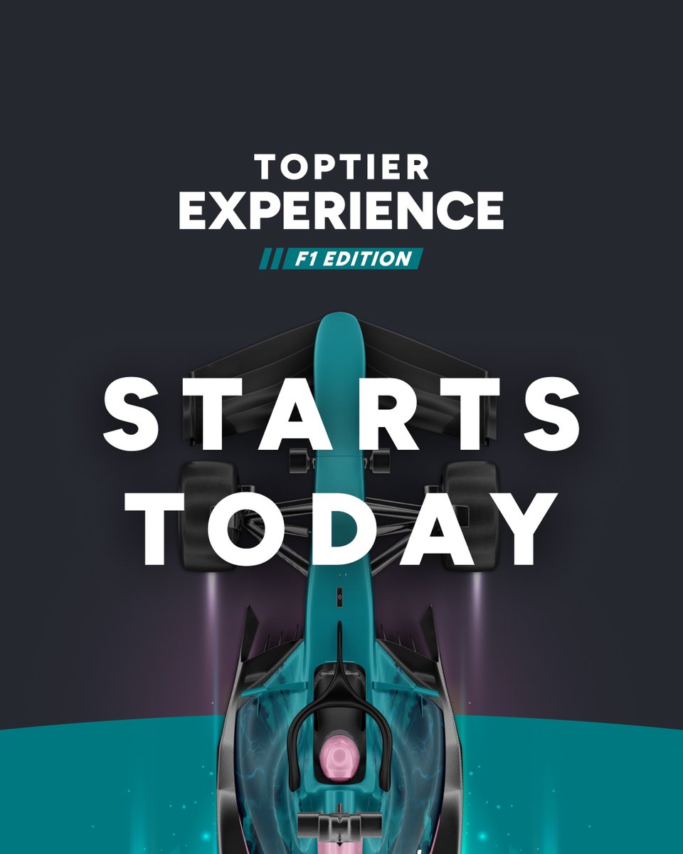 3, 2, 1 🏁 The TopTier Experience F1 Edition starts! Are you ready to join us? Keep an eye on our stories so you don't miss any details of our exclusive experience for our affiliates and outstanding traders 📈