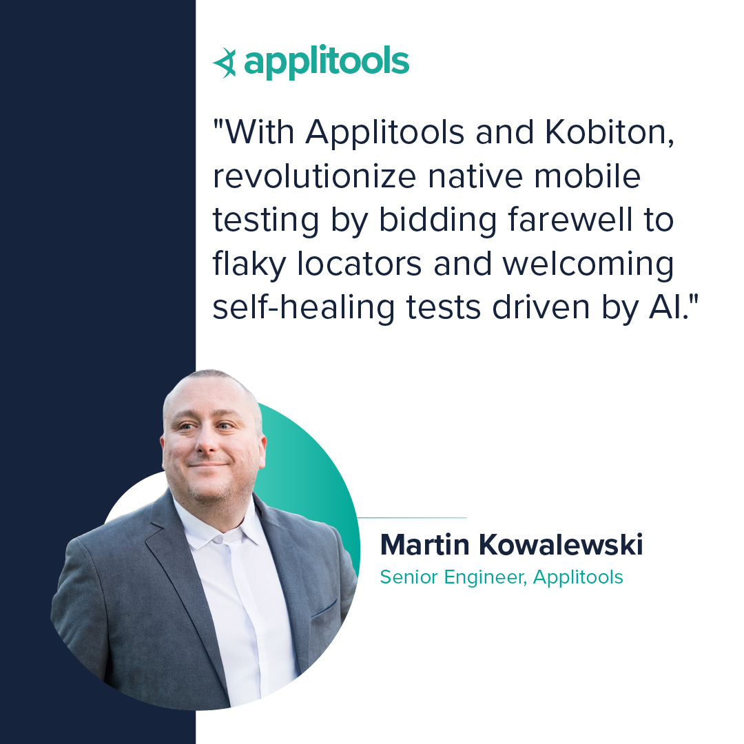 If you're struggling with #mobileapp testing - look no further than Applitools + @KobitonMobile 

Utilize the power of #AI technology to deliver absolutely flawless U/UX ~all~ of the time on real mobile devices 📱 

Learn more here  ⤵️ 
applitools.info/o0v