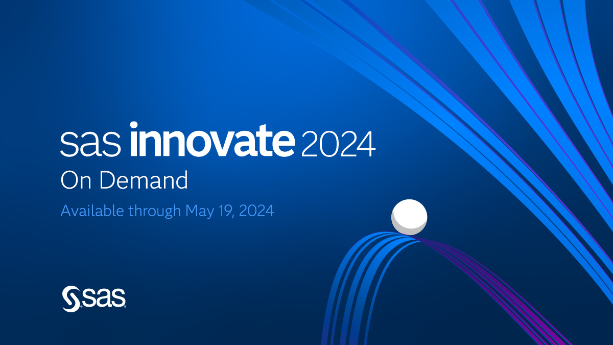 Unlock value from your data to drive better business decisions, with SAS Innovate. Now streaming on demand 🔑. 2.sas.com/6011j1kOW #SASInnovate #AI