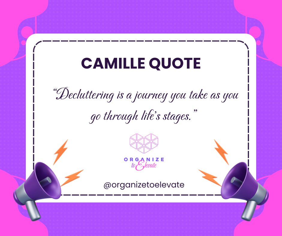 #OrganizetoElevate #CamilleQuote 💭#Declutter #HomeOrganization 🏠 #ProfessionalOrganizer #highperformancecoaching #personalhomeorganizer #declutterhousehold #declutteredhome 🧹