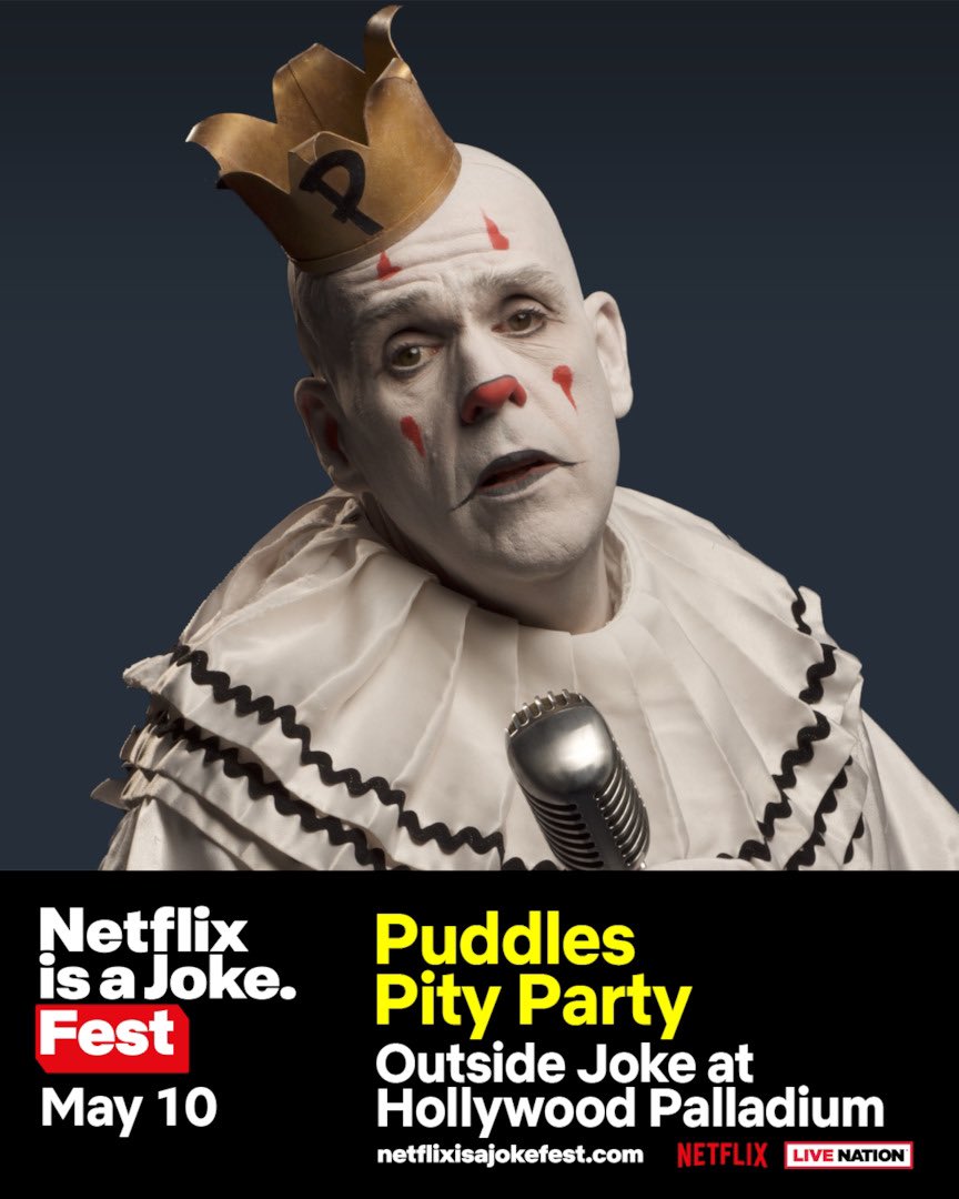Puddles Pity Party (@puddlespityp) on Twitter photo Oh hello, Los Angeles! I’m doing my thing at Outside Joke at the Hollywood Palladium May 10 for Netflix Is a Joke Fest!  Tix netflixisajokefest.com/outside-joke <a href="/NetflixIsAJoke/">Netflix Is A Joke</a> Oh hello, Los Angeles! I’m doing my thing at Outside Joke at the Hollywood Palladium May 10 for Netflix Is a Joke Fest!  Tix netflixisajokefest.com/outside-joke <a href="/NetflixIsAJoke/">Netflix Is A Joke</a>