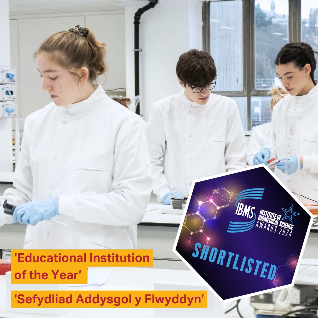 🎉 Our BSc Biomedical Science Programme @BangorUni has been shortlisted for an award 🏆

'This nomination is a testament to the dedication and excellence of our staff and students, whose tireless efforts have distinguished our programme as a leader in the field.' - Dr Dylan Jones