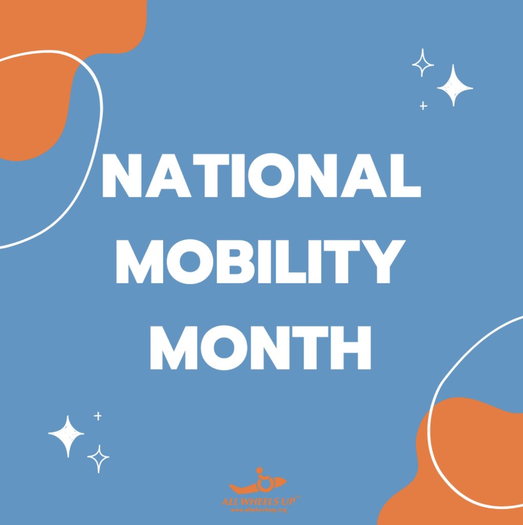 It’s National Mobility Month!!! Type in the comments the first place you are going to go once we can fly from our wheelchairs! 
#FlyInclusive #AllWheelsUp #AccessiblityMatters #WheelchairSpotsOnAirplanes #AccessibleTravel #Wheelchair #Disabled #DisabledTravel #Accessible