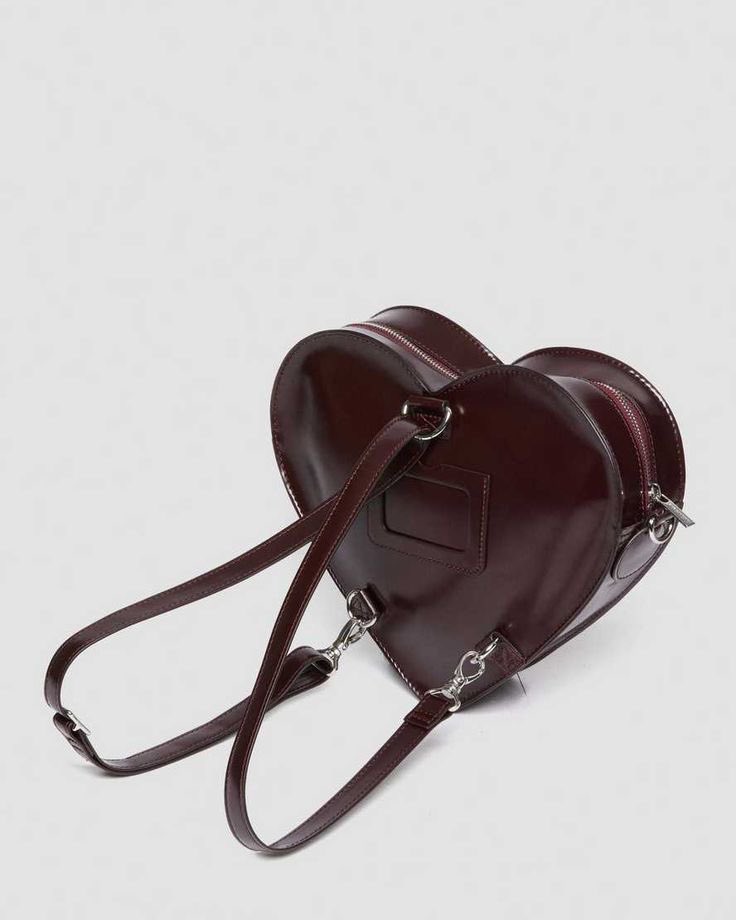 dr. martens heart shaped distressed leather backpack ✧