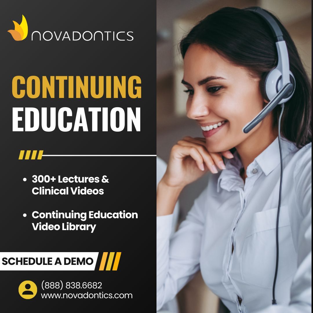 The Novadontics platform offers direct access to more than 300 lectures and clinical videos in general dentistry, oral surgery, periodontics, prosthodontics, and oral implantology.

📅 Schedule your demo today at: novadontics.com 
#Novadontics #ContinuingEducation