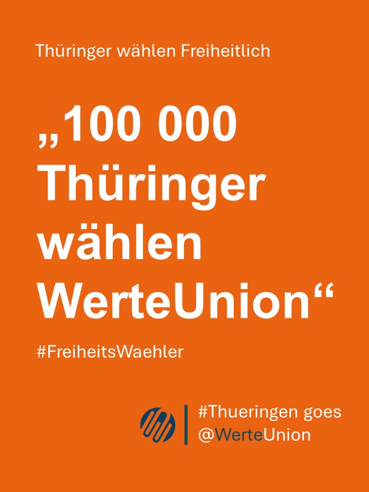 #Thueringer sind #FreiheitsWaehler #Thueringen2024 #Weiler @HGMaassen @WerteUnion