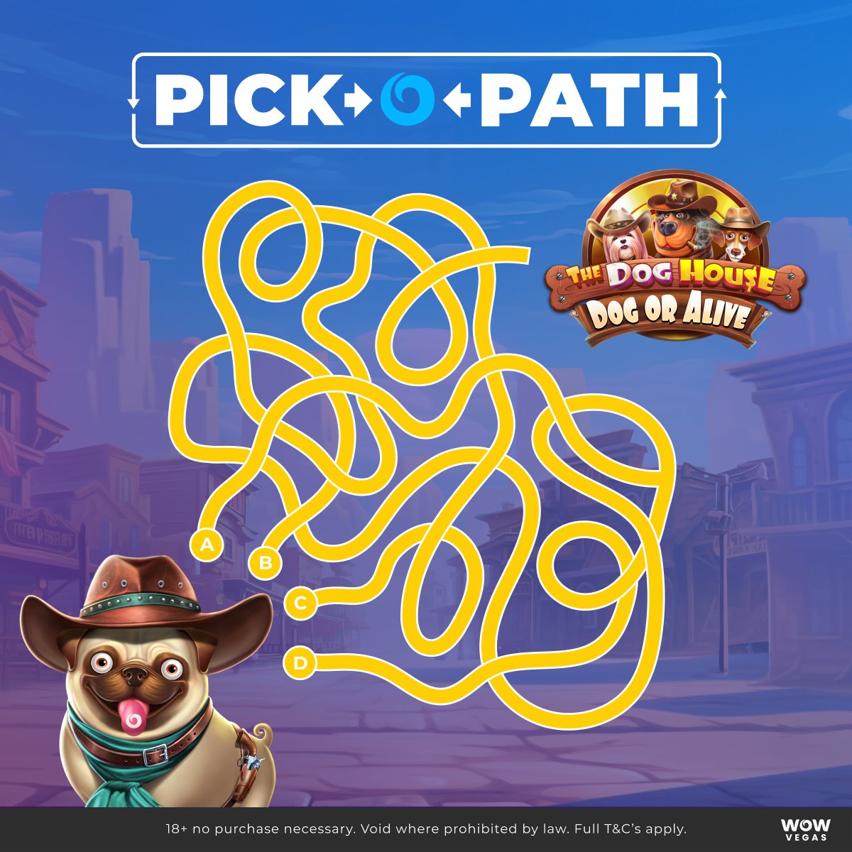 Pick a Path and follow it! 🤔 Tomorrow, we'll randomly choose 20 players who comment with the right answer and their username across all social media platforms to receive 1 Million WOW Coins and SC 20 for FREE! 💥💥