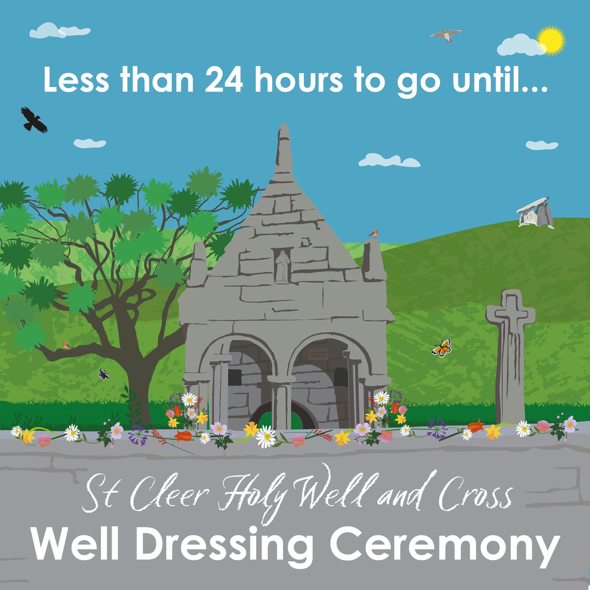 Will you be joining us for the Well Dressing Ceremony at St Cleer Holy Well and Cross tomorrow at 10.15am? Due to our interventions, the site was removed from the Heritage at Risk Register in November 2023 making this year’s event a particularly special cause for celebration.