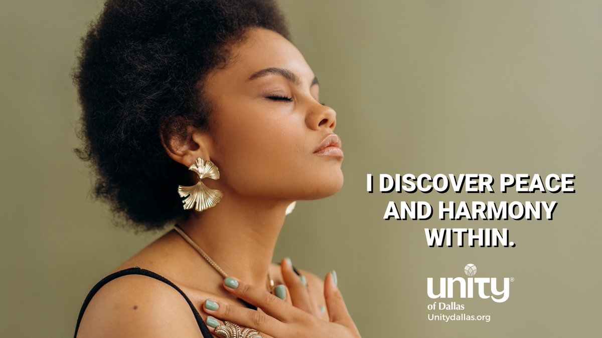 Inner Peace

“I DISCOVER PEACE AND HARMONY WITHIN.” -  Dailyword.com
#DailyWord #Unity #UnityDallas #InnerPeace