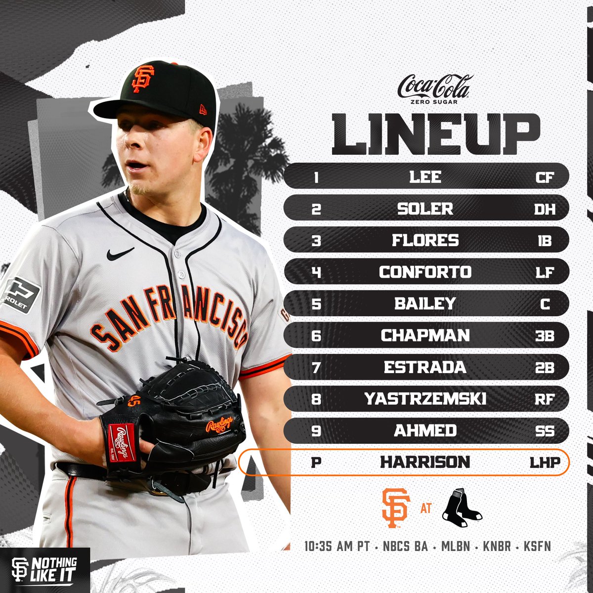 Day game action in Beantown 📍: Boston, MA ⏰: 10:35 a.m. PT 📺: @NBCSGiants | @MLBNetwork 📱: atmlb.com/3nLdl3F 📻: @KNBR | KSFN #SFGiants | @CocaCola