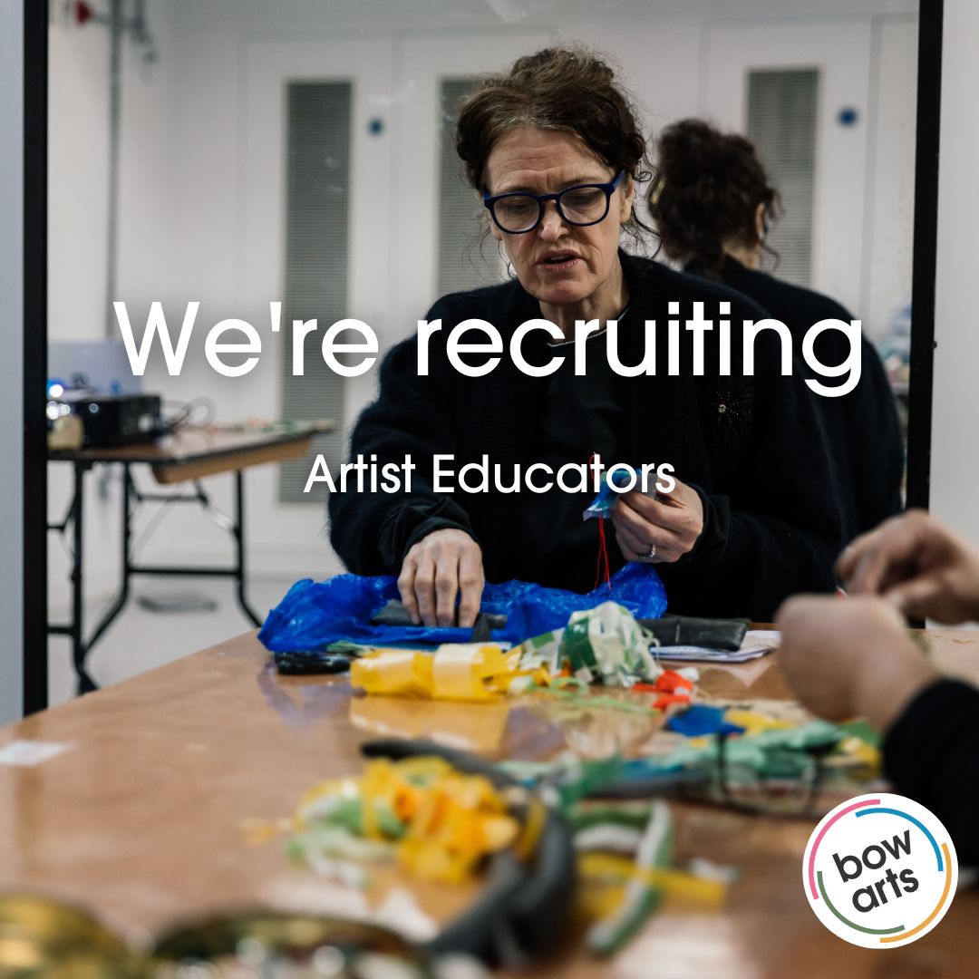 Bow Arts is looking to expand the pool of artist educators we work with. Find out more and apply via the link: bowarts.org/artist-opportu… #hiring #artistopportunities #artisteducator #schools
