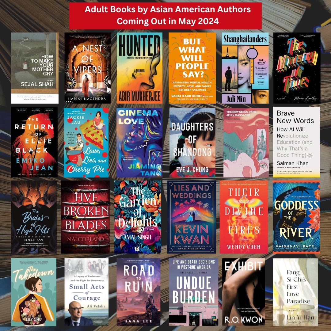 Asian American and Pacific Islander Heritage Month is underway! Here are your upcoming releases this May. Let's celebrate Asian voices this month, and every month. 📚❤️