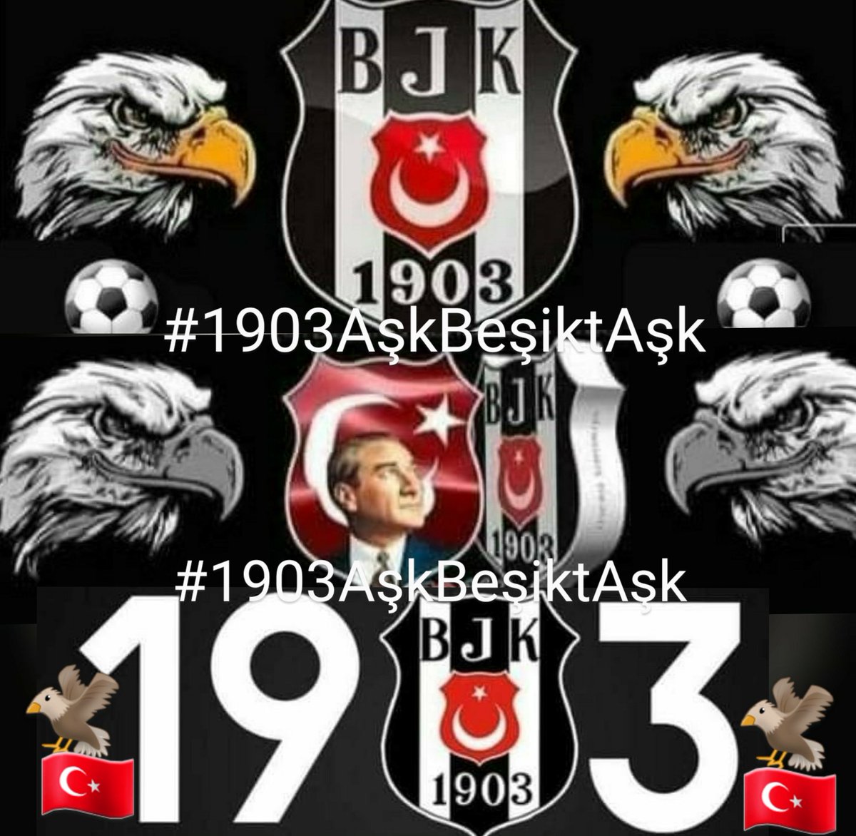 AŞKIN SAATİ 1903 🦅🦅🦅 #1903AşkBeşiktAşk 🦅🇹🇷🦅