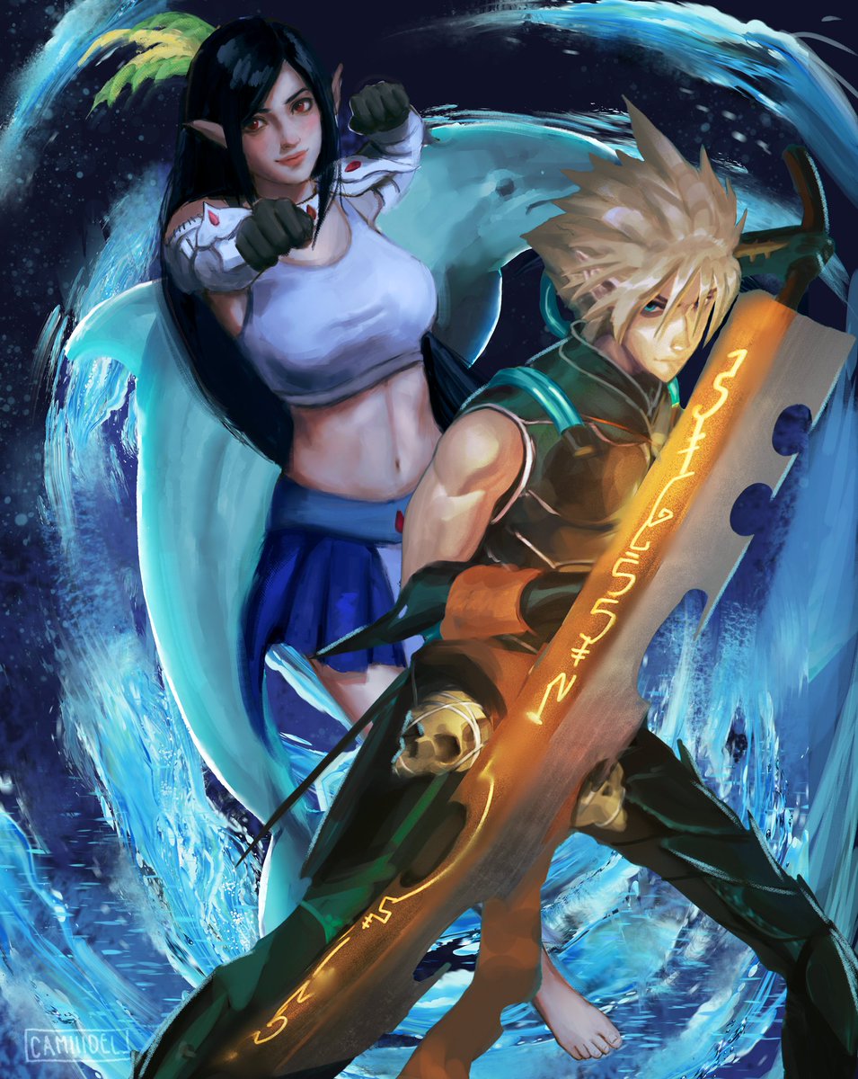 Day 8 prompt; AU Cloud and Tifa as a Drukhari Archon and Exodite Dragon-Rider! Space Elves! Tifa drawn by @camiiidel_
Cloud drawn by @artoftam Edits by me.
#TifaWeek2024 #TifaMonth2024 #Cloti #HappyBirthdayTifa