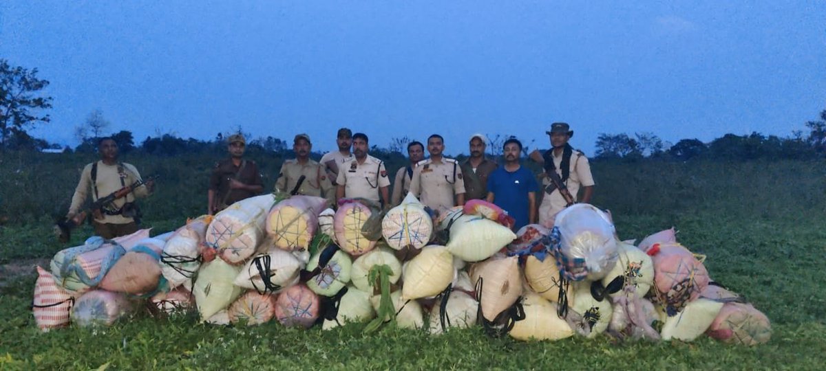 #WarAgainstDrugs
In one of the big blow to the drug trade, Udalguri Police seized Cannabis of worth more than Rs 3.5 crores at Assam Arunachal Pradesh Border. We won't allow the drugs to corrupt our society. 
#SayNoToDrugs
@CMOfficeAssam @assampolice @DGPAssamPolice @gpsinghips