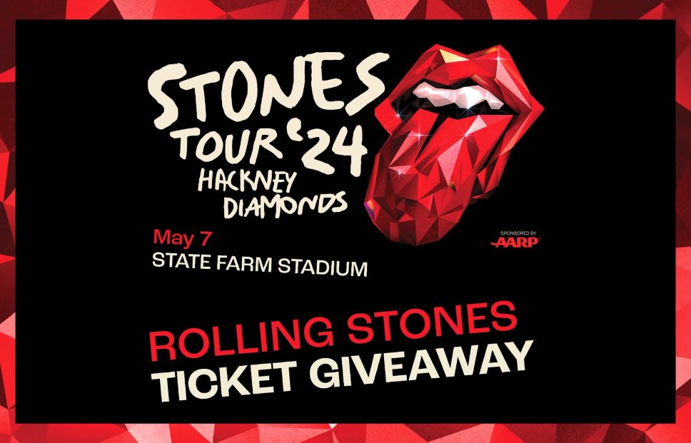 WIN 💥 ROLLING STONES 💥 TICKETS 💥 TODAY!

Stop by today for a chance to win a pair of tickets to see The Rolling Stones on 5/7 at @StateFarmStdm & either $1,500 FREE PLAY or autographed memorabilia – learn more >> bit.ly/WV24_RollingSt…

#RollingStones #RockMusic #FreeTickets