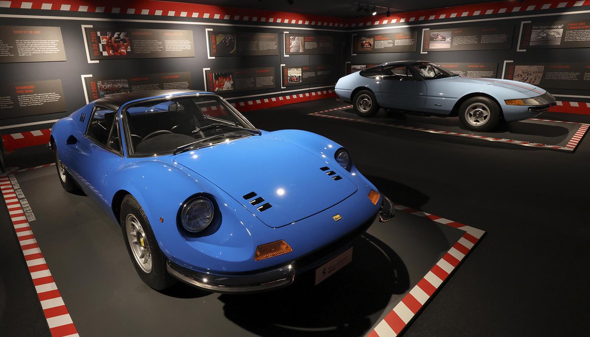 A special blue exhibition is waiting for you at the #MuseoFerrari ⚠️ We look forward to seeing you in #Maranello this weekend. #MuseiFerrari #ScuderiaFerrari #FerrariRaces #FerrariMiami