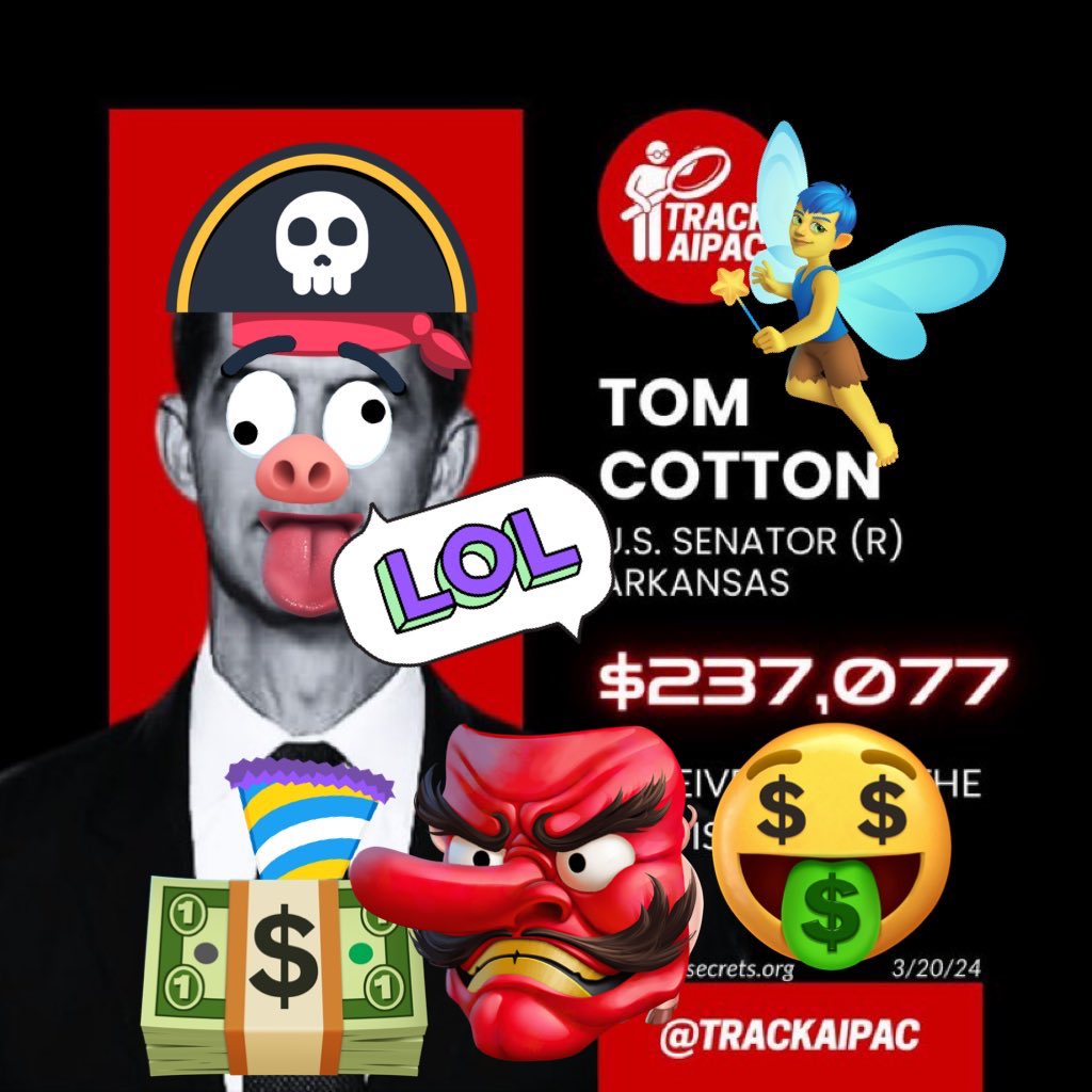 We discuss the long tall thin cotton-picking carpetbagger “FASCISTS”who are turning up all over the country

AIPAC lobby has spent
 $4.5 million for Tom Cotton to insure his winning in the 2014 Senate elections.