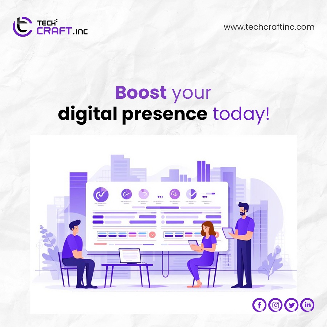 Elevate your online presence with TECH CRAFT Inc – where innovation meets excellence.
#digitalexcellence #digitalmarketingagency #digitalmarketingexpert #digitalmarketingservices #BoostYourBusiness #boostyourbrand #growthyourbusiness #onlinebusiness #TECHCRAFTInc