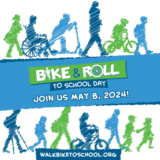 Celebrate the benefits of walking & bicycling this month! May 8 is National Bike & Roll to School Day, so be aware more students will be walking & biking on this day. Communities are welcome to celebrate any day during May, National Bike Month. Learn more: WalkBikeToSchool.org