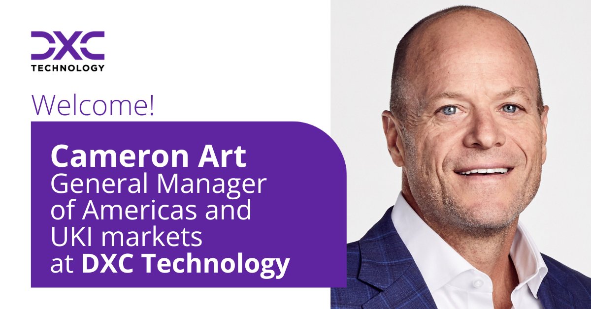 We're excited to welcome Cameron Art to DXC Technology as General Manager for the Americas and UKI markets. With more than 25 years of experience in the tech industry, Cameron will steer growth strategies for both regions. 
Read more here: dxc.to/3weP8HP
#WeAreDXC
