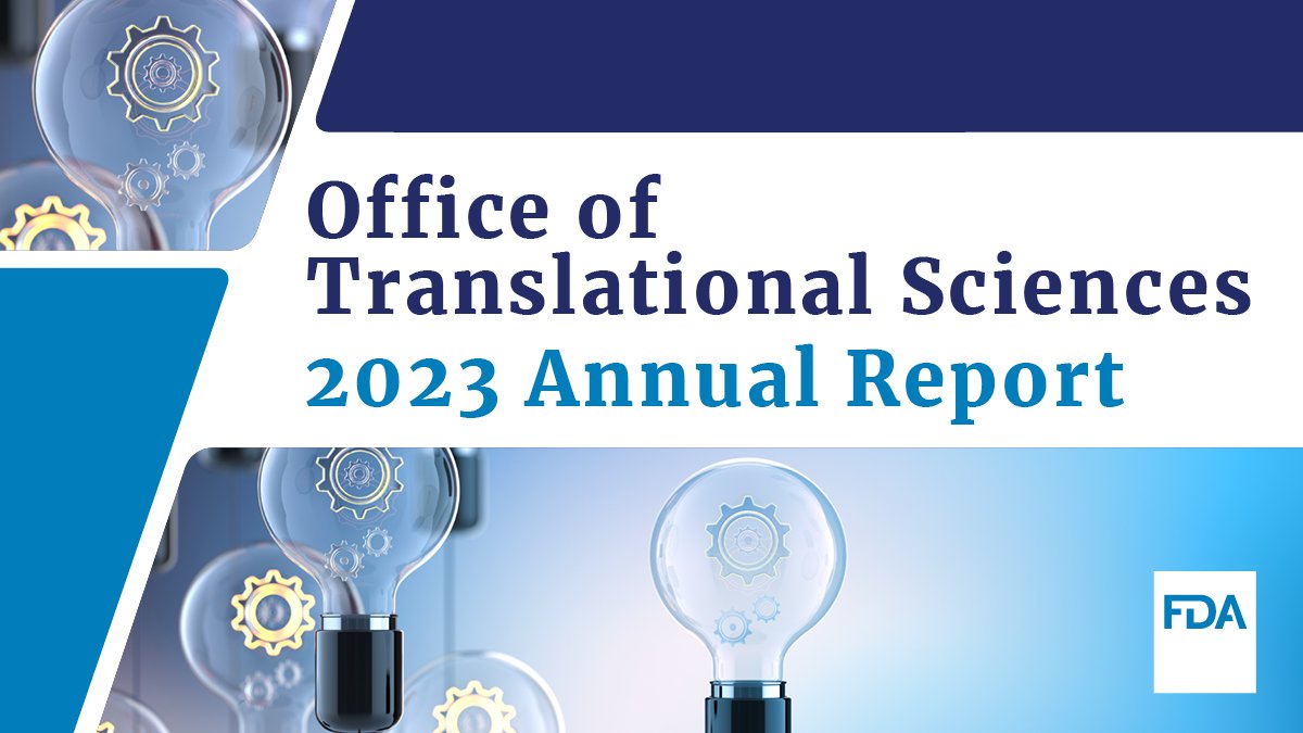 Ever heard of FDA's Office of Translational Sciences (OTS)? OTS performs drug regulatory reviews, actively engages in regulatory science research, and facilitates research activities. Check out their annual report to see what they accomplished in 2023: fda.gov/media/178174/d…