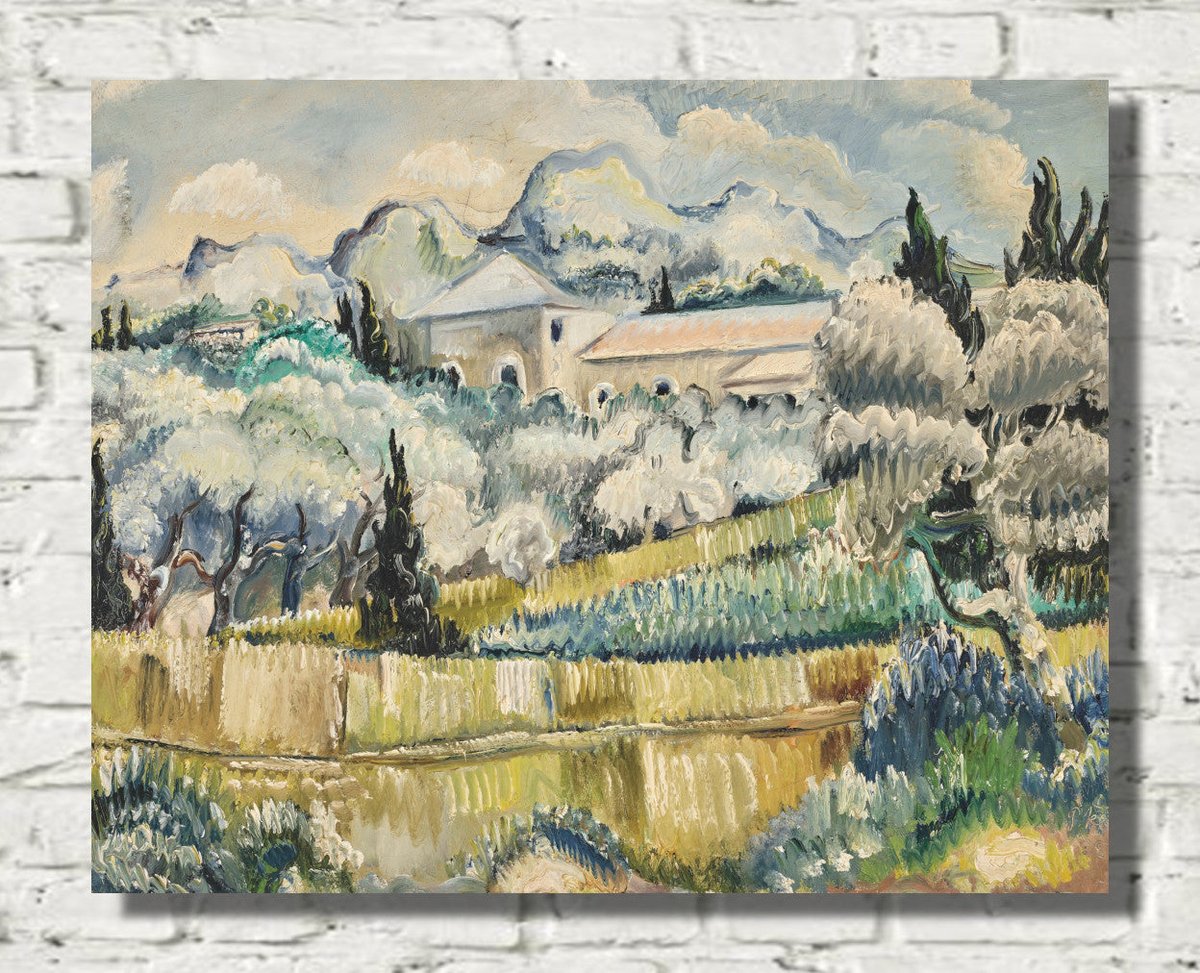 Trending Wall Art💡: Landscape in Southern France (1938) by Paul Kleinschmidt 👉🏽👉🏽 nuel.ink/HBAXSq #gallerywall #wallart #homedecorideas