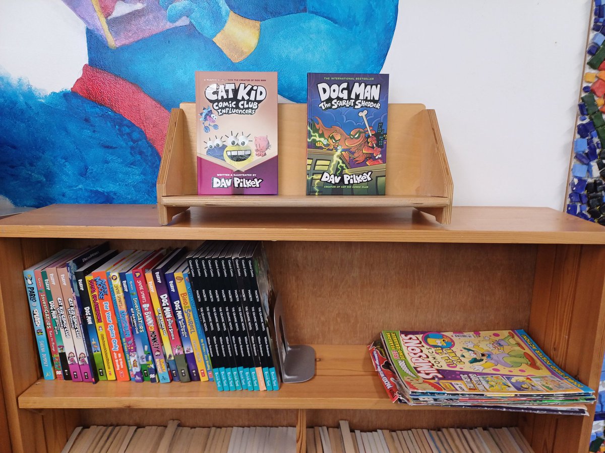 Delighted with our newly organised sections in our library space.
We are developing our collections of graphic novels and books to promote diversity, including books in the home languages of our children. #ReadingSchools @jen_grainge 📚😀