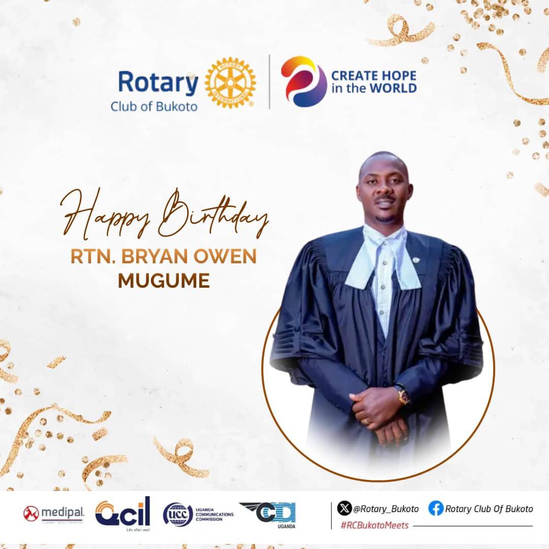 Happy birthday to our very own Rtn Bryan Owen Mugume . #RCBukotoCares