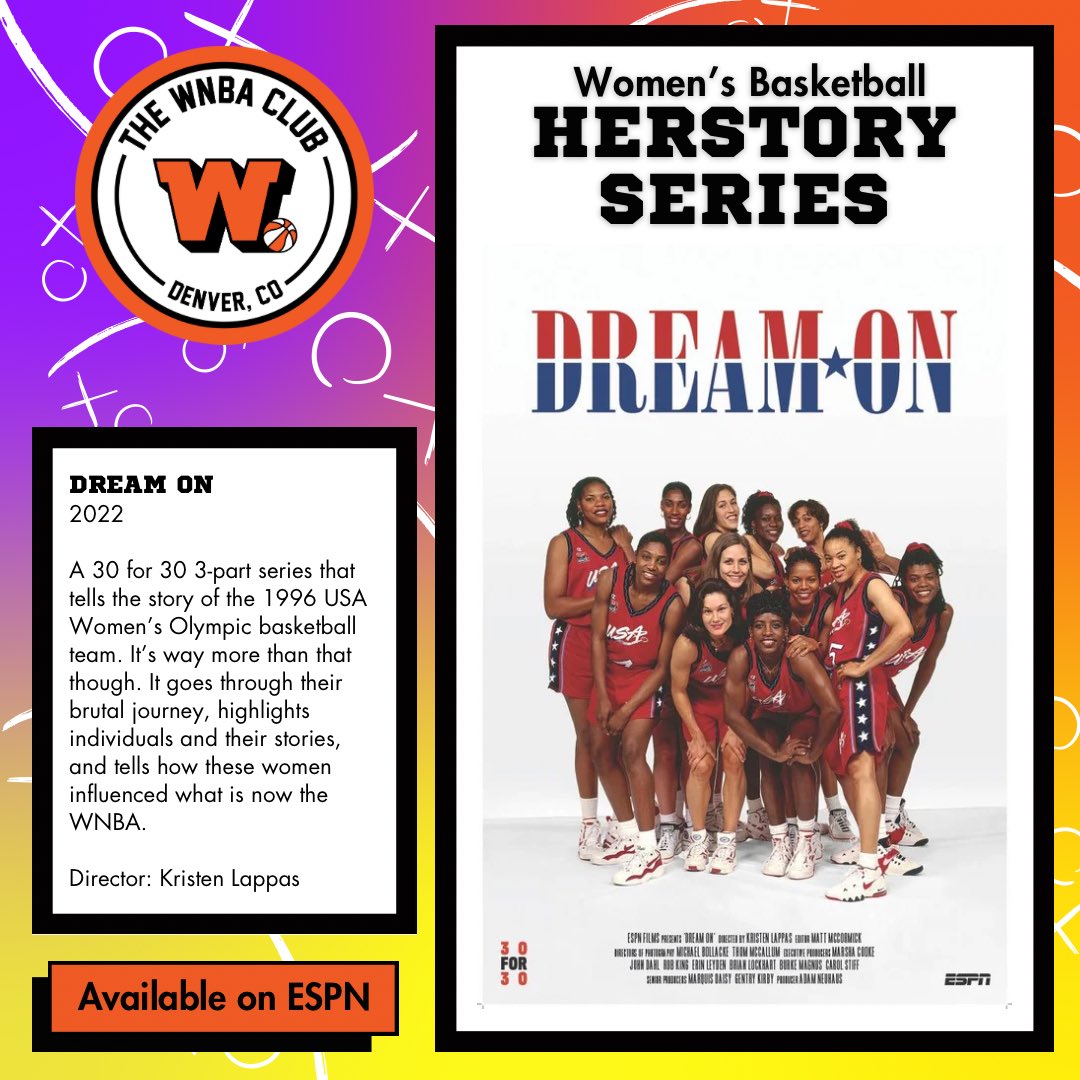 Film: Dream On ⭐️⭐️⭐️⭐️⭐️
#USABWNT #wnba #wbb